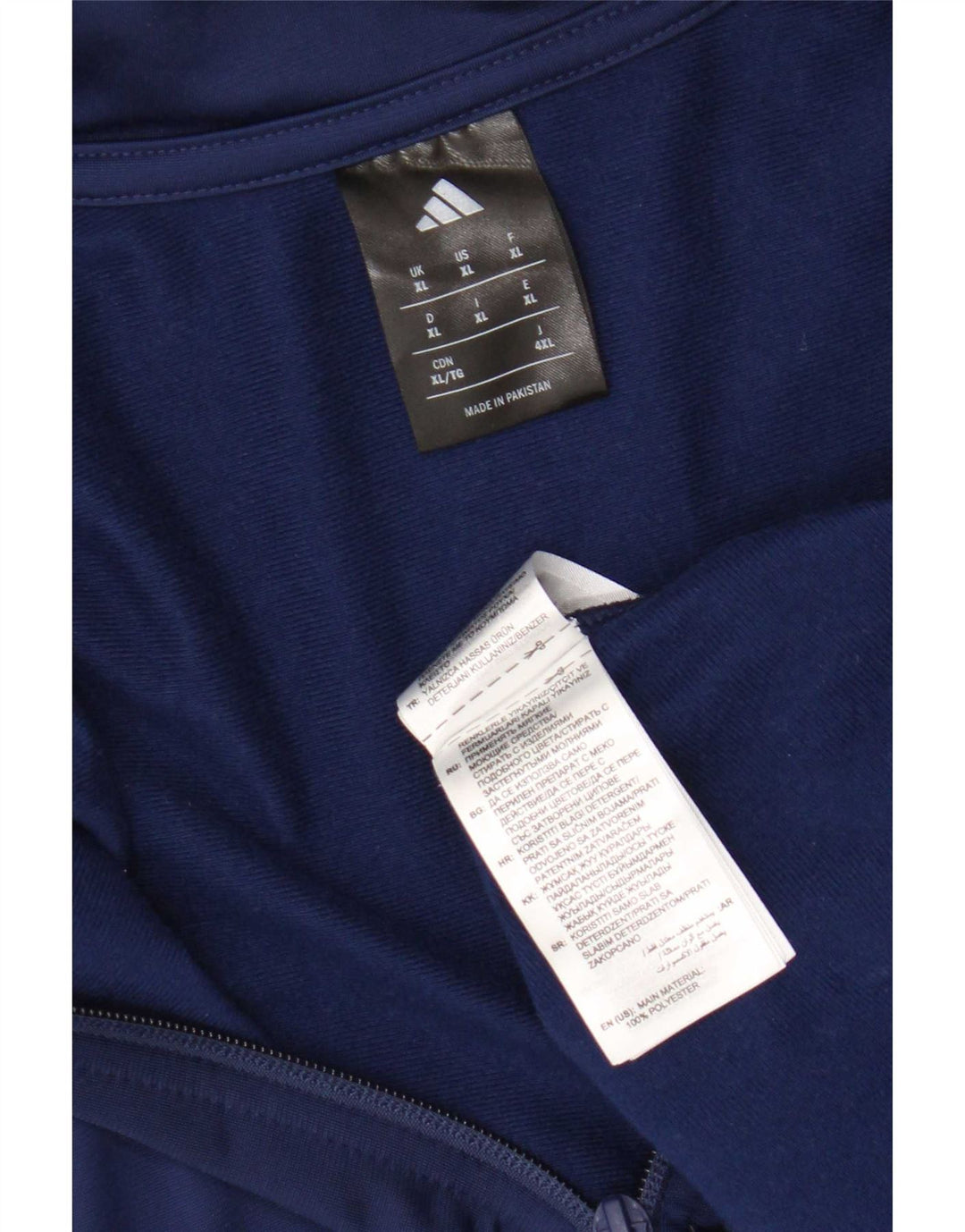 Adidas muška trenirka gornja jakna XL tamnoplavi poliester