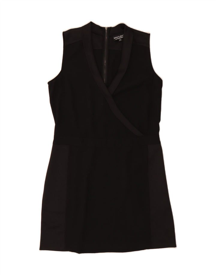 WAREHOUSE Womens Sleeveless Sheath Dress UK 14 Medium Black Polyester Vintage Warehouse and Second-Hand Warehouse from Messina Hembry 