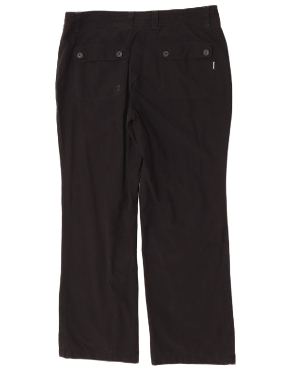 Rohan ženske ravne chino hlače UK 14 Large W34 L29 crni poliester