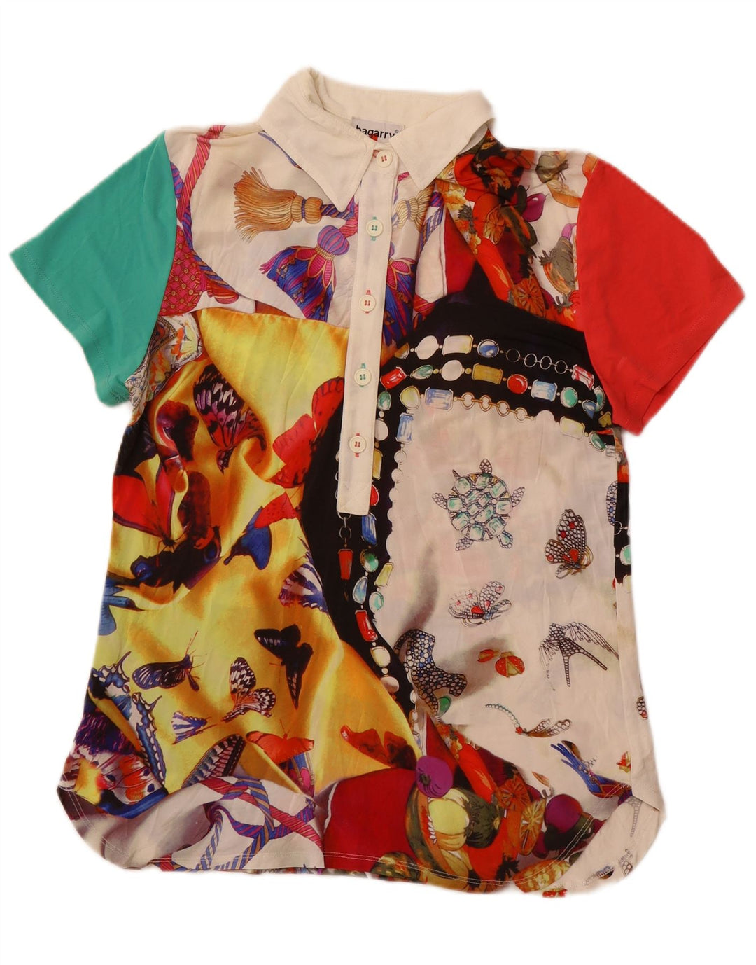 BAGARRY Ženski pulover, košulja, bluza UK 12, srednje raznobojni patchwork