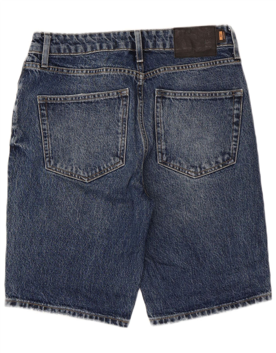 SUPERDRY Ženske traper kratke hlače W28 Srednje plavi pamuk