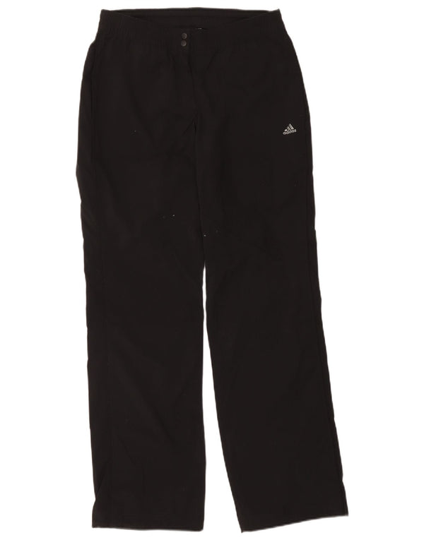 Adidas Ženske Climalite Trenirke Hlače UK 10 Male crne poliesterske