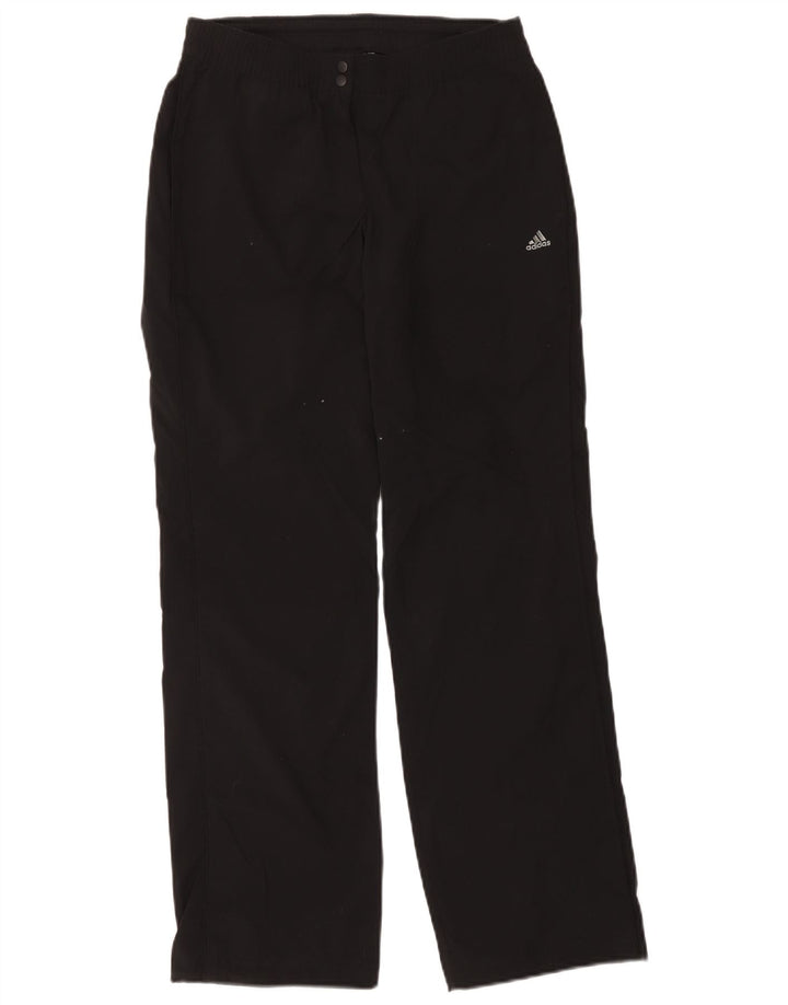 Adidas Ženske Climalite Trenirke Hlače UK 10 Male crne poliesterske