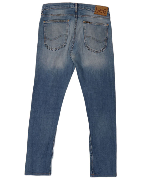 Lee Mens Luke Tapered Slim Jeans W31 L32 Plavi pamuk