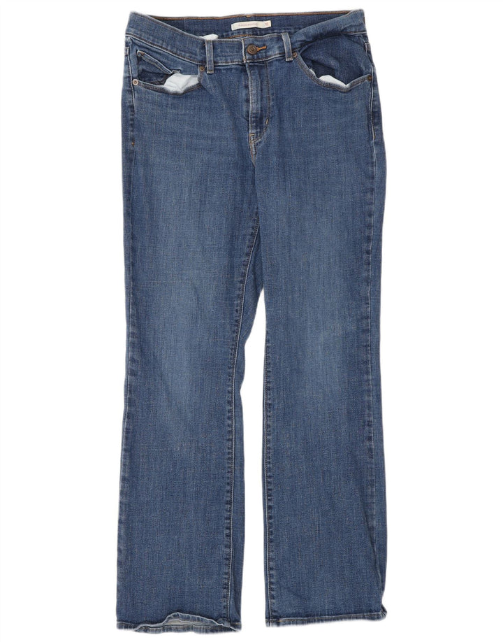 Levi's ženske traperice s klasičnim bootcutom US 10 Large W30 L30 plavi pamuk