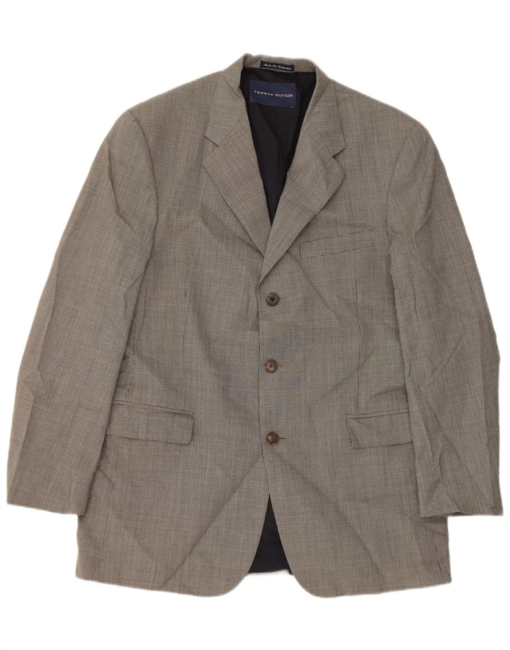 Tommy Hilfiger Muška jakna sa 3 gumba UK 40 Large Gray Houndstooth
