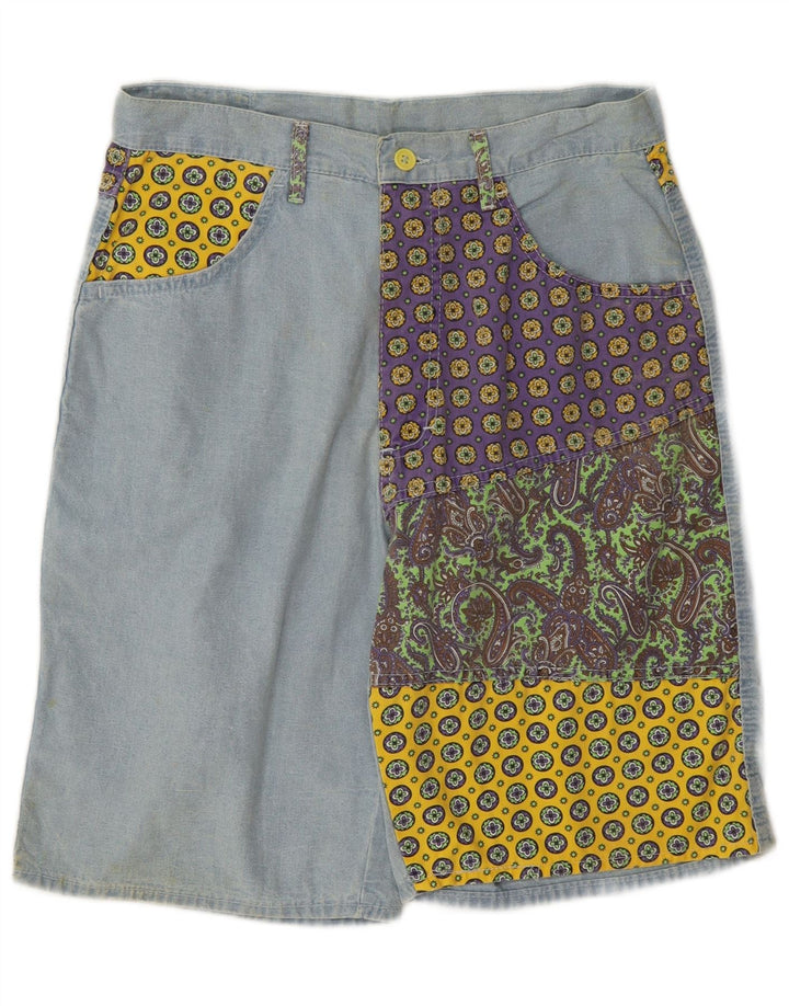 Fordocks muške bermude IT 46 male W30 plavi patchwork pamuk