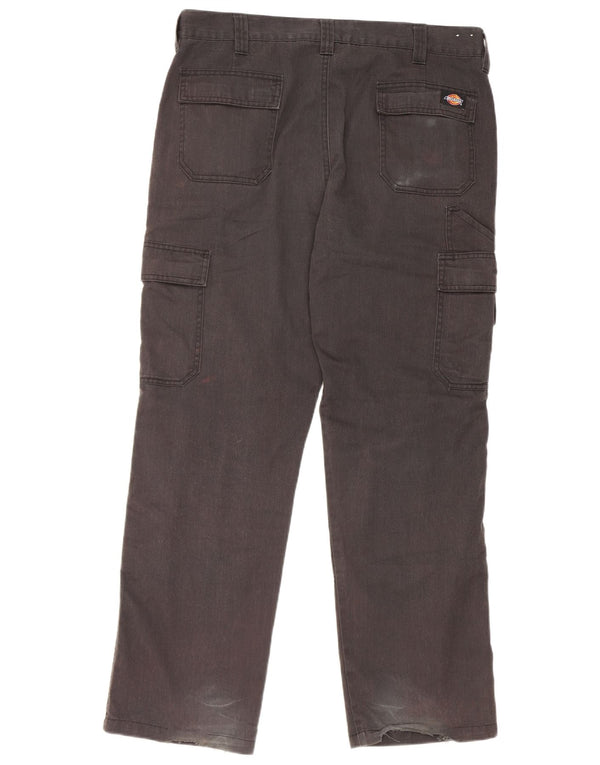Dickies muške ravne kargo hlače W36 L30 crni poliester