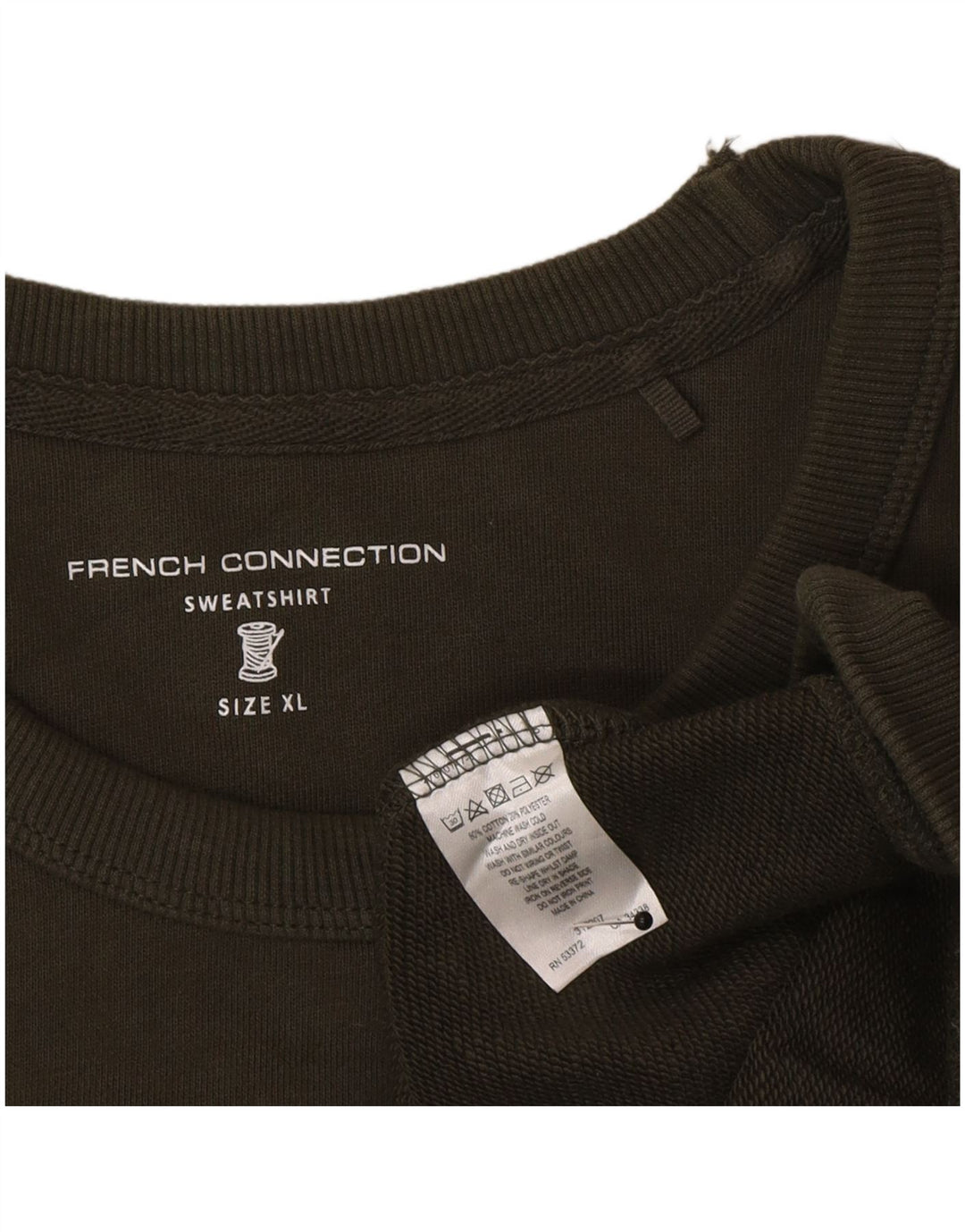 French Connection muški džemper XL kaki pamuk