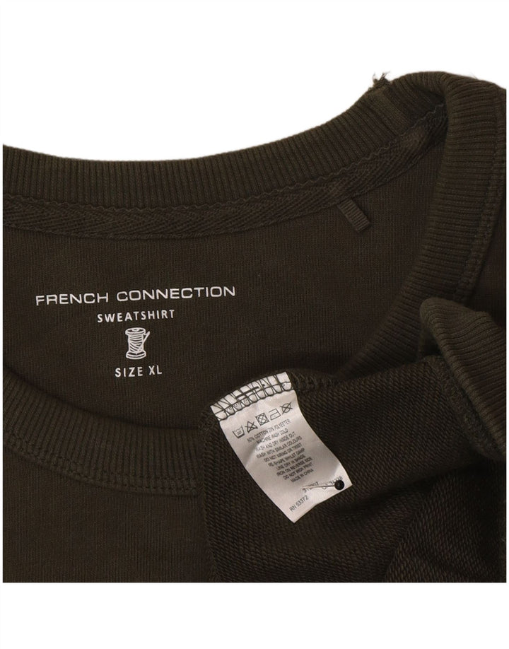 French Connection muški džemper XL kaki pamuk
