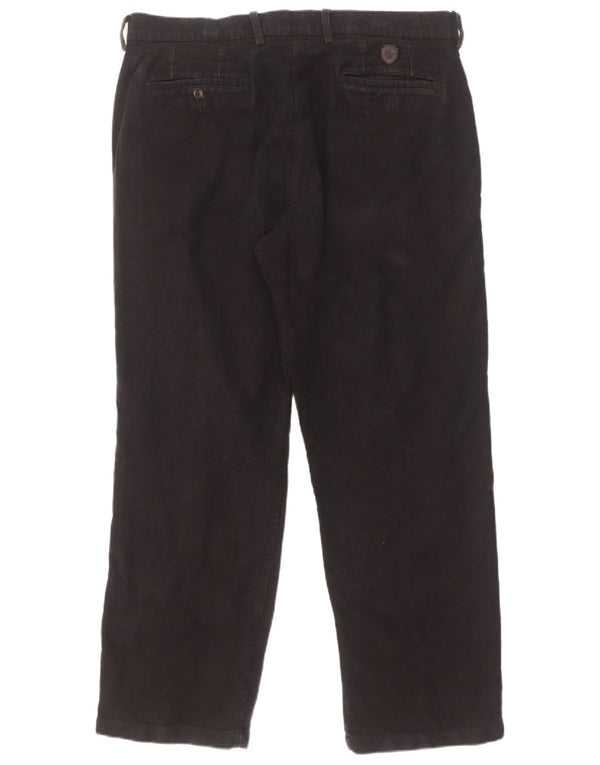 Marks & Spencer muške ravne chino hlače Blue Harbor W36 L29 crne