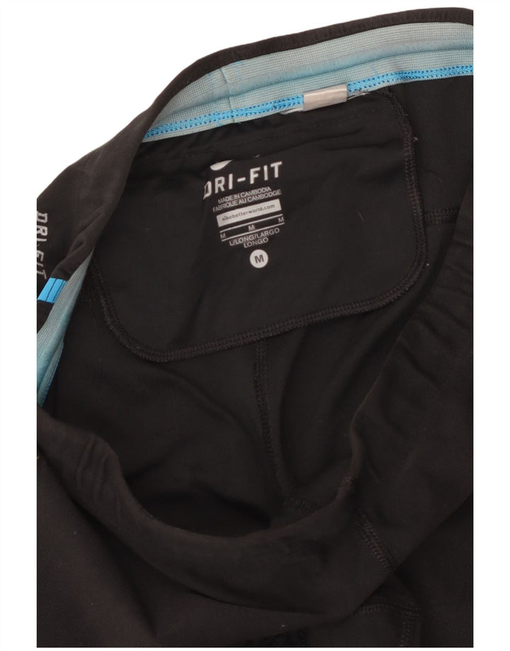 Nike Ženske Dri Fit Leggings UK 14 srednje crne točke