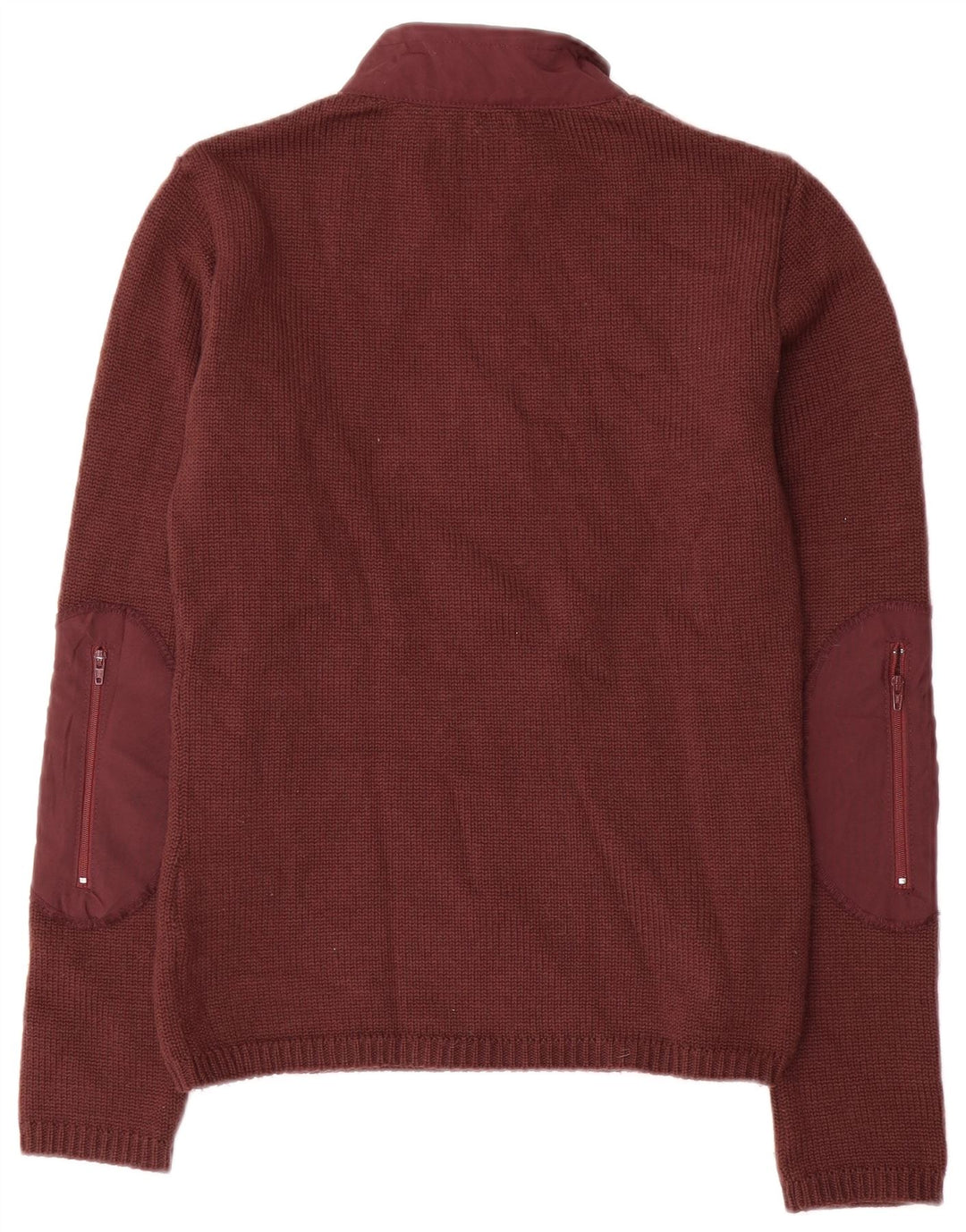 FILA ženski džemper s izrezom s patentnim zatvaračem UK 12 Srednje kestenjasta vuna