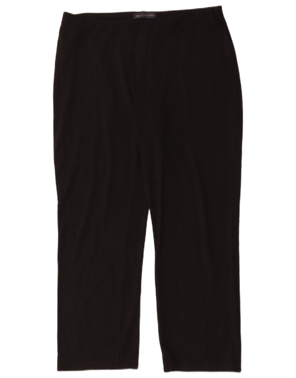 Marks & Spencer ženske ravne ležerne hlače UK 16 Large W32 L30 crne