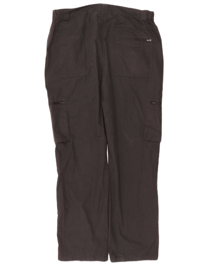 Mountain Warehouse ženske ravne kargo hlače W36 L30 crni poliester