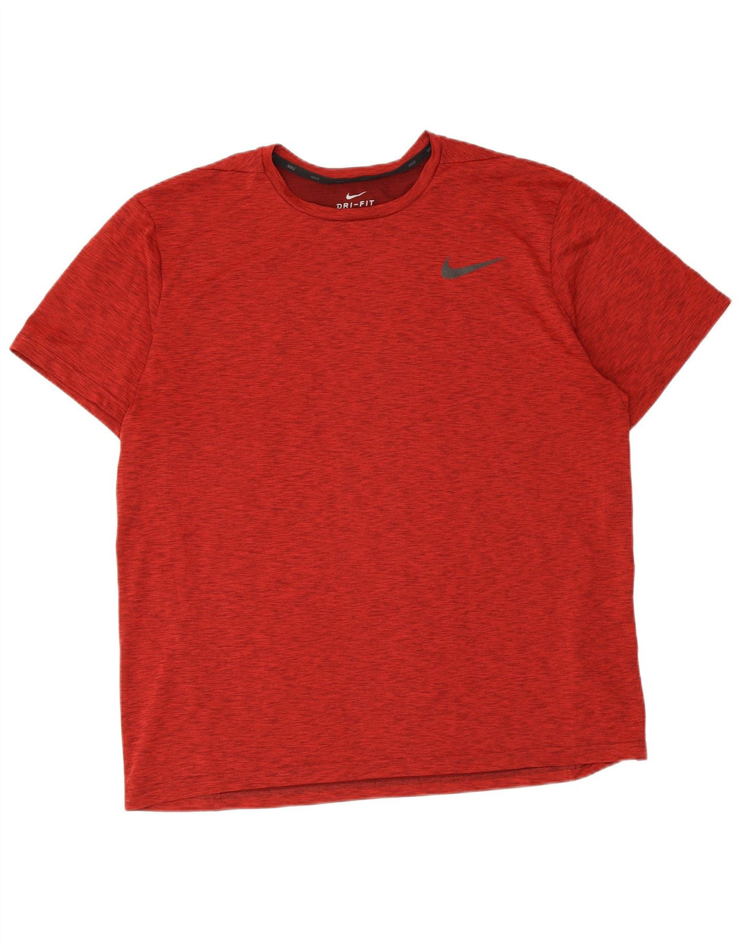 Nike Dri Fit majica kratkih rukava XL crveni pjegavi poliester