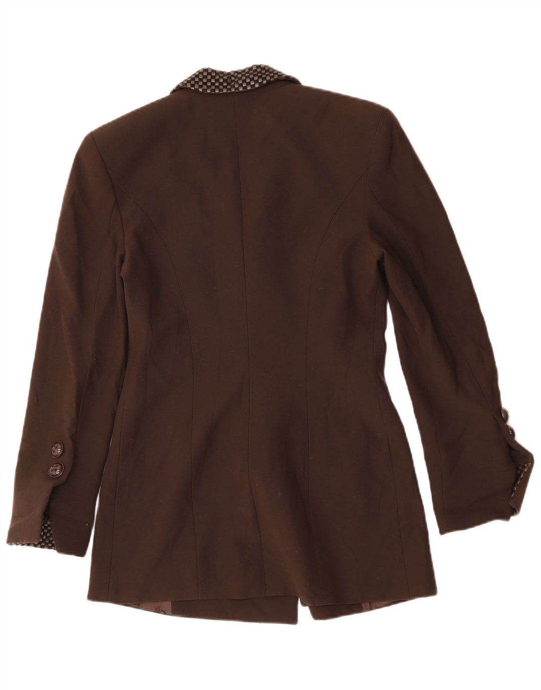 Caloma ženski dugački blejzer jakna IT 44 srednje smeđa geometrijska