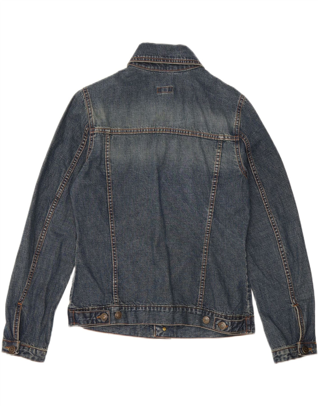 HIRSCH Womens Denim Jacket EU 38 Medium Blue Floral Vintage Hirsch and Second-Hand Hirsch from Messina Hembry 