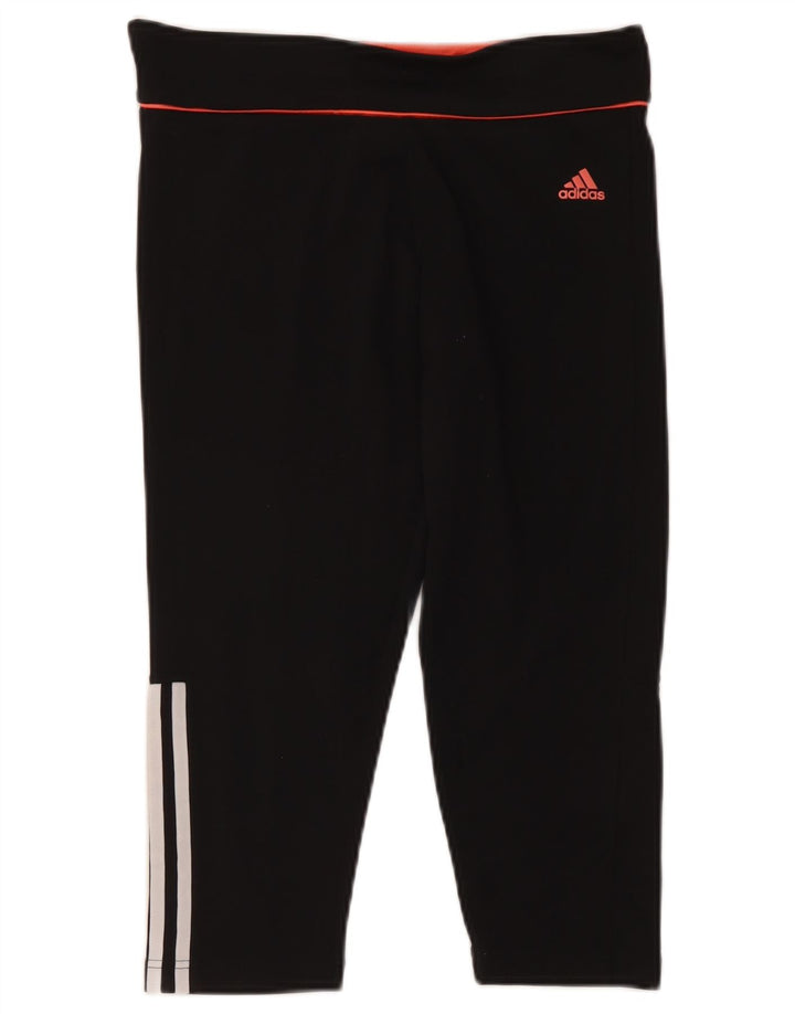 Adidas ženske Climalite Capri tajice UK 12/14 Srednje crni poliester