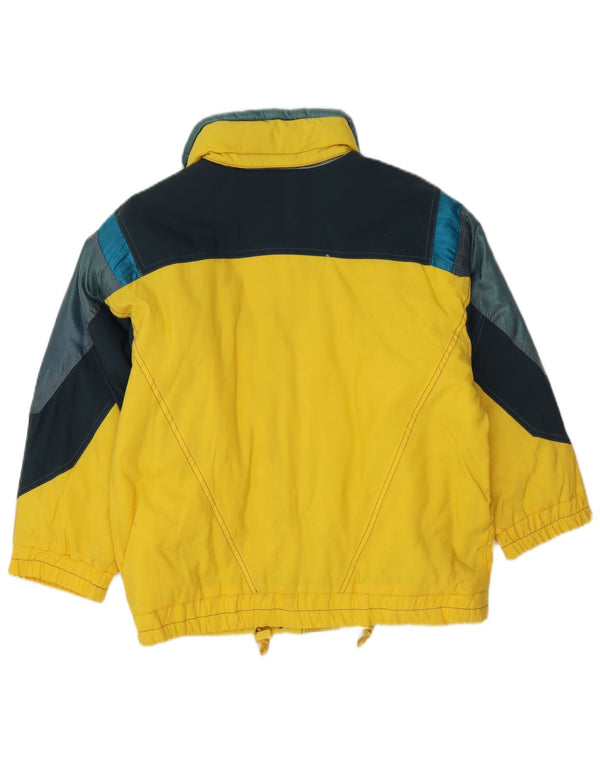 Colmar Mens Graphic Ski Jacket IT 36 Small Yellow Colourblock Polyamide