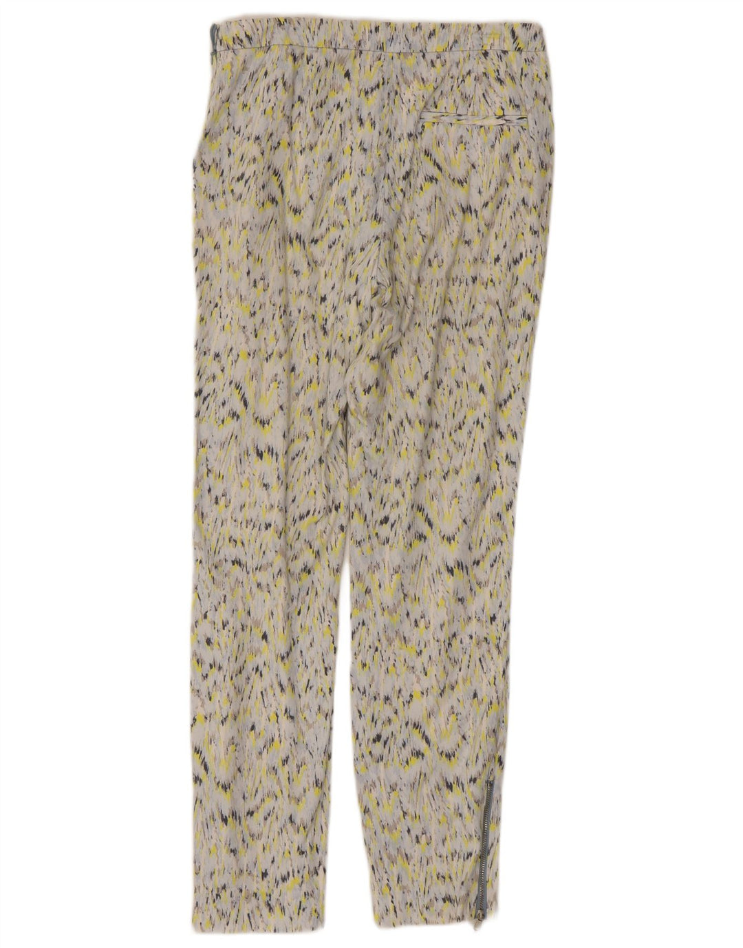 ZARA ženske chino hlače s apstraktnim uzorkom, male W26 L26 Višebojne