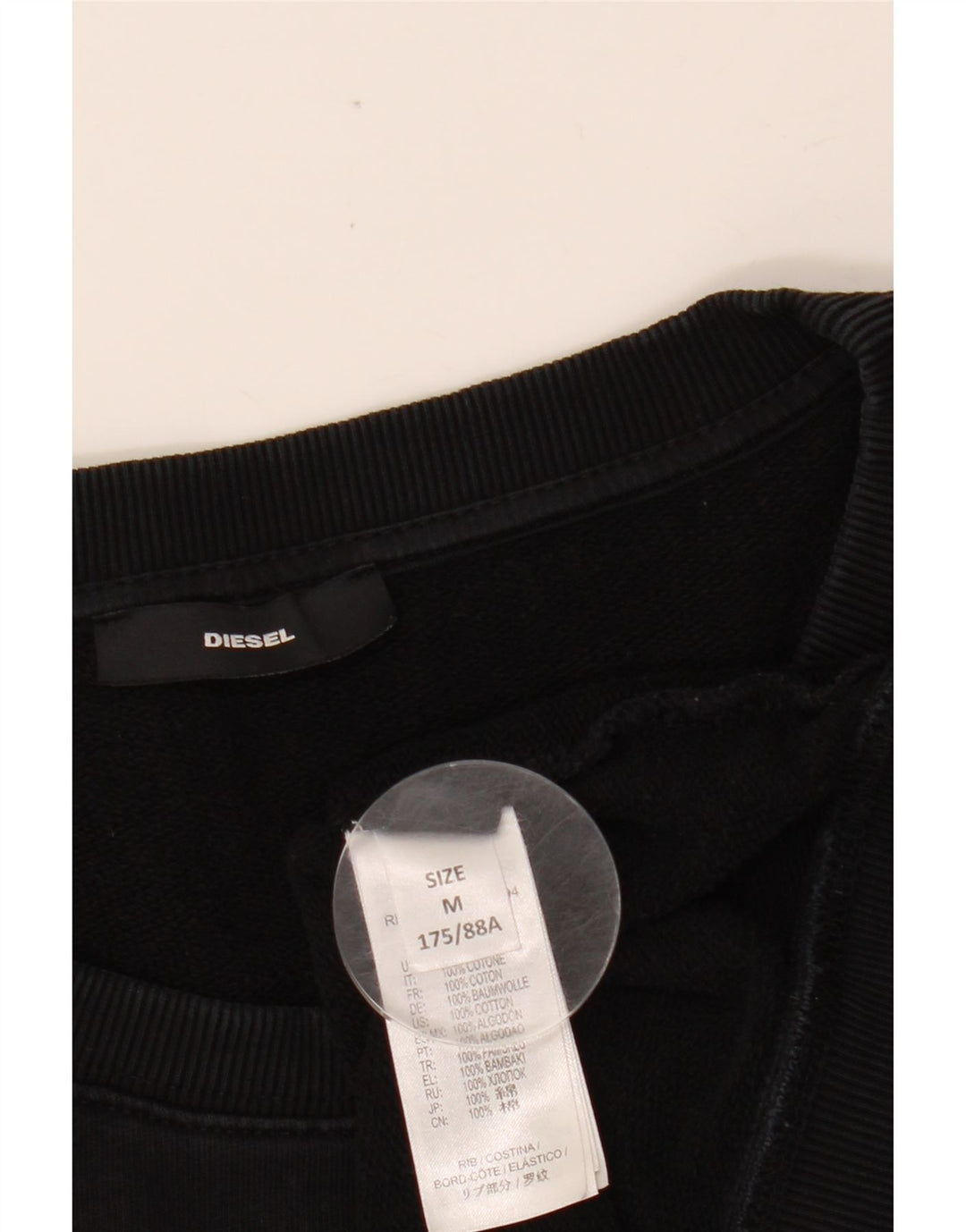 DIESEL Ženska majica s grafičkim motivima UK 14 Srednje crni pamuk