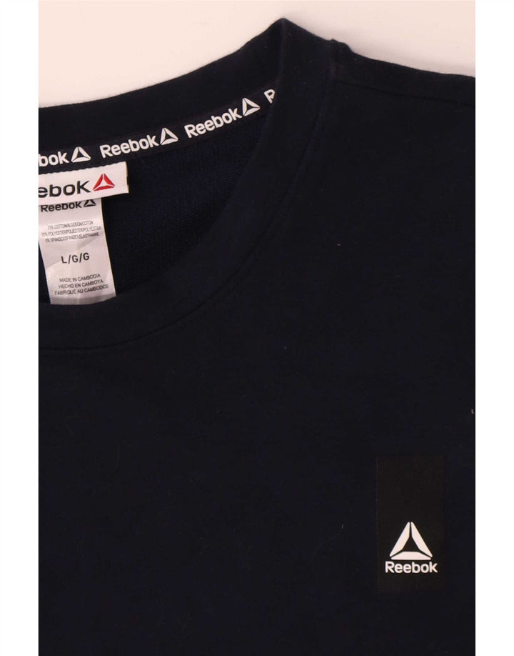 Reebok muški džemperi veliki tamnoplavi pamuk