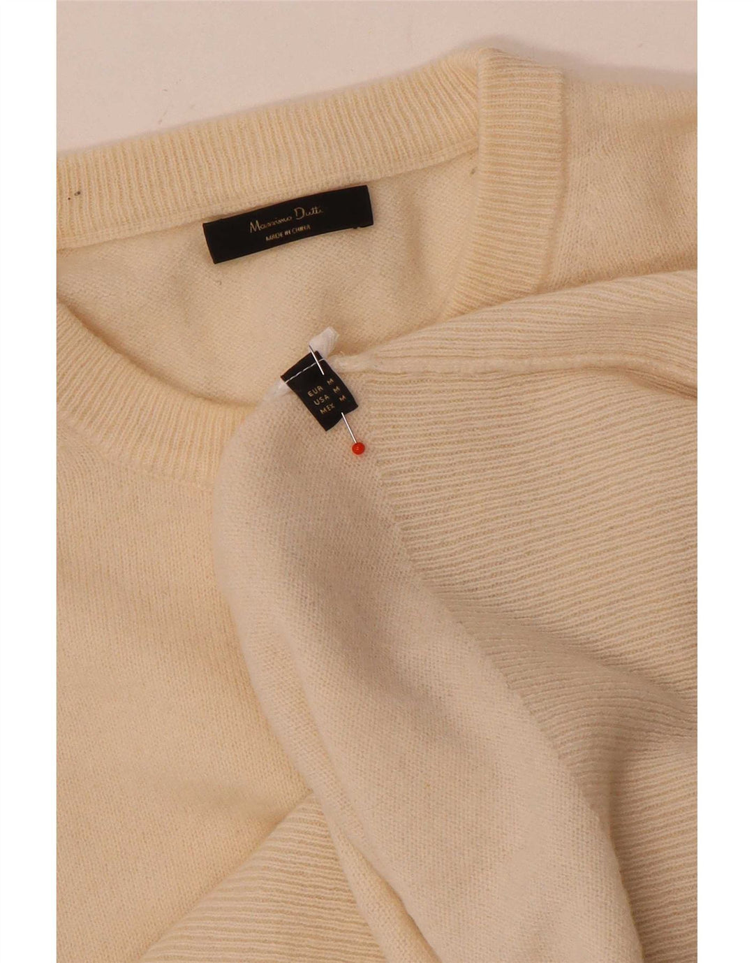 Ženski džemper s okruglim izrezom Massimo Dutti UK 14 Srednje bež