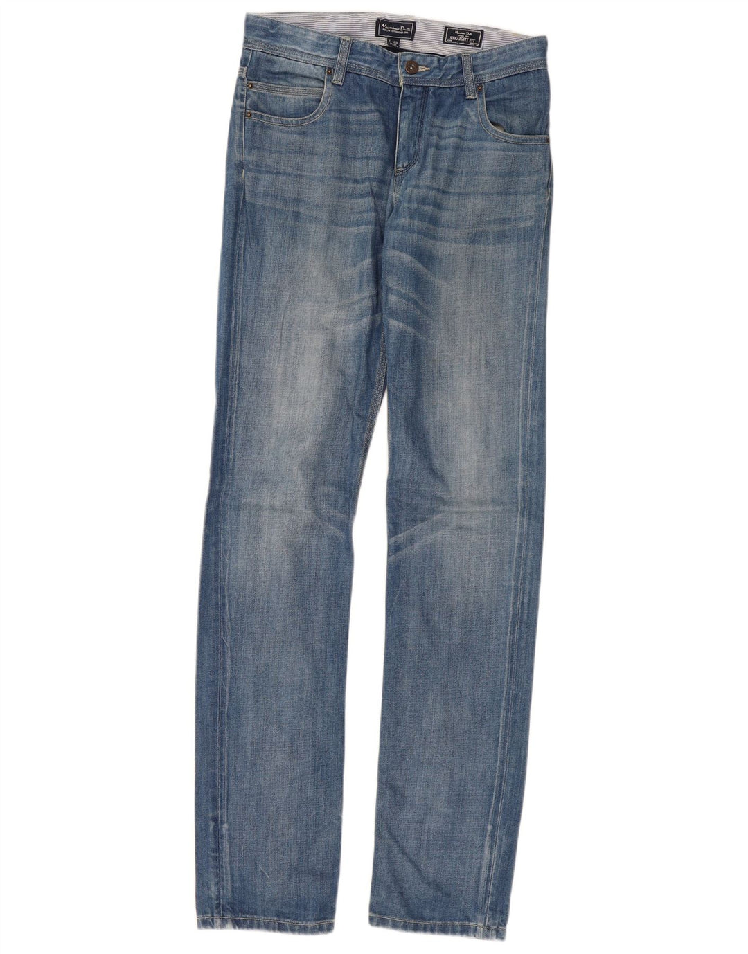 Ravne traperice Massimo Dutti za dječake 13-14 godina W30 L34 Plave