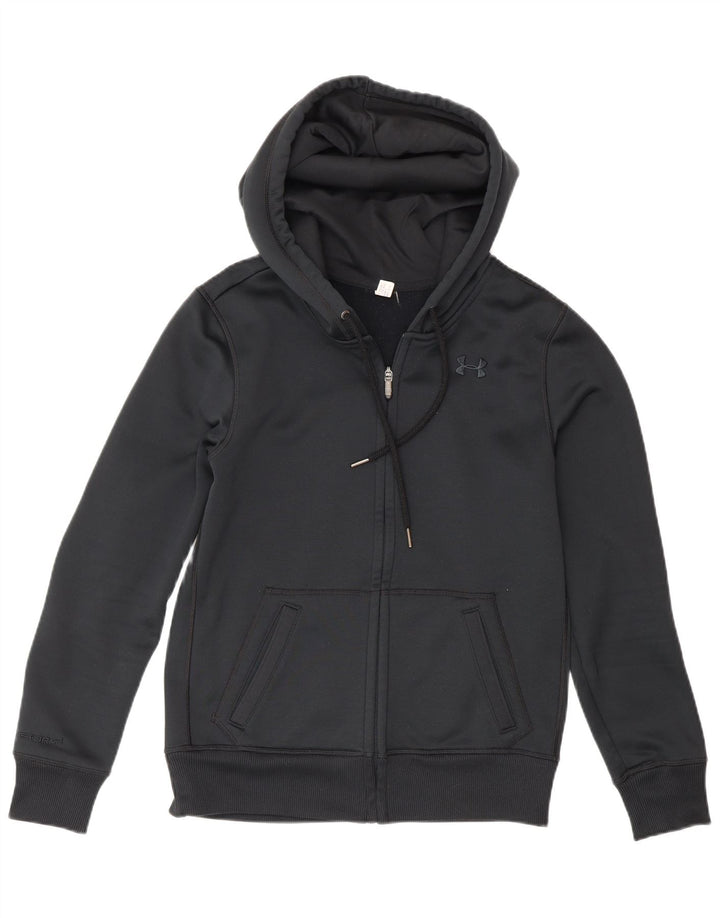 Under Armour muški pulover s kapuljačom s patentnim zatvaračem, mali, crni