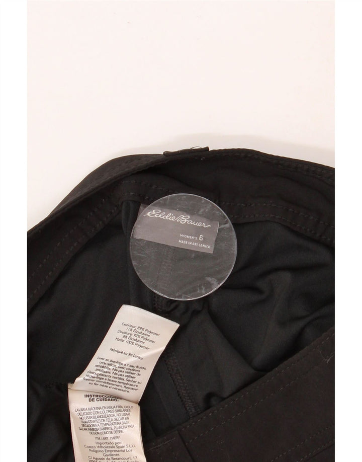EDDIE BAUER Ženska mini suknja US 6 srednje veličine W32 crni poliester