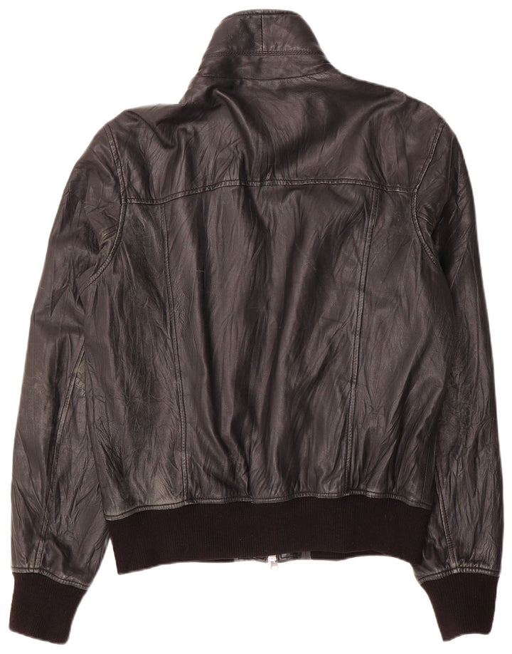 Bata and More muška bomber kožna jakna veličine 54 velika crna kožna
