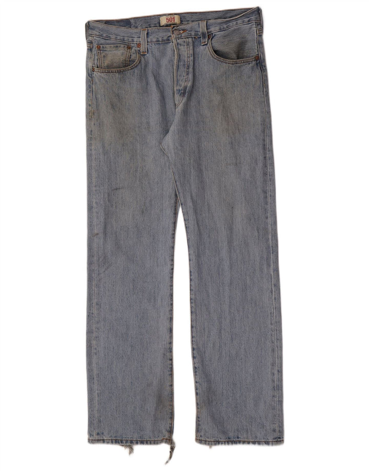 Levi's muške ravne traperice W34 L32 plavi pamuk