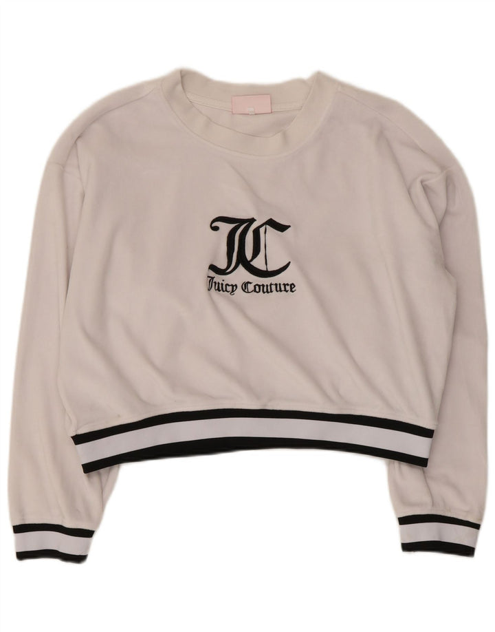 JUICY COUTURE Ženska kratkotrajna majica s motivima UK 16 Velika bijela