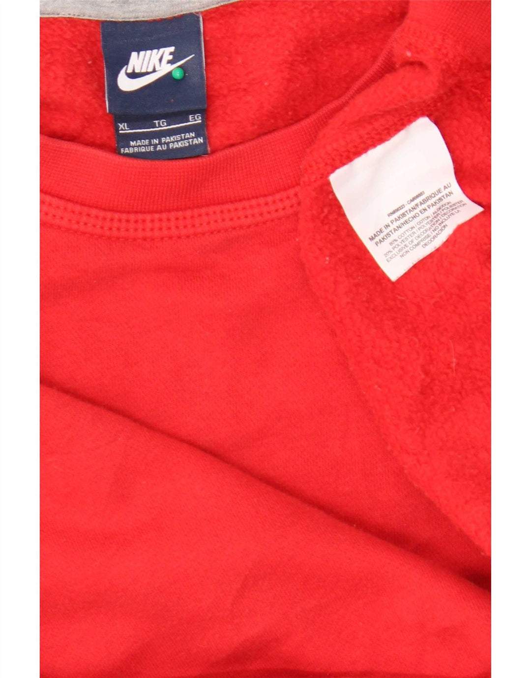 Nike muški džemperi XL crveni colourblock pamuk
