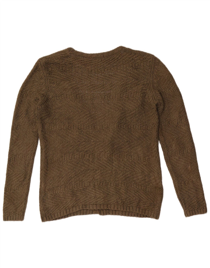 Massimo Dutti ženski otvoreni kardigan pulover UK 12 srednje boje kaki