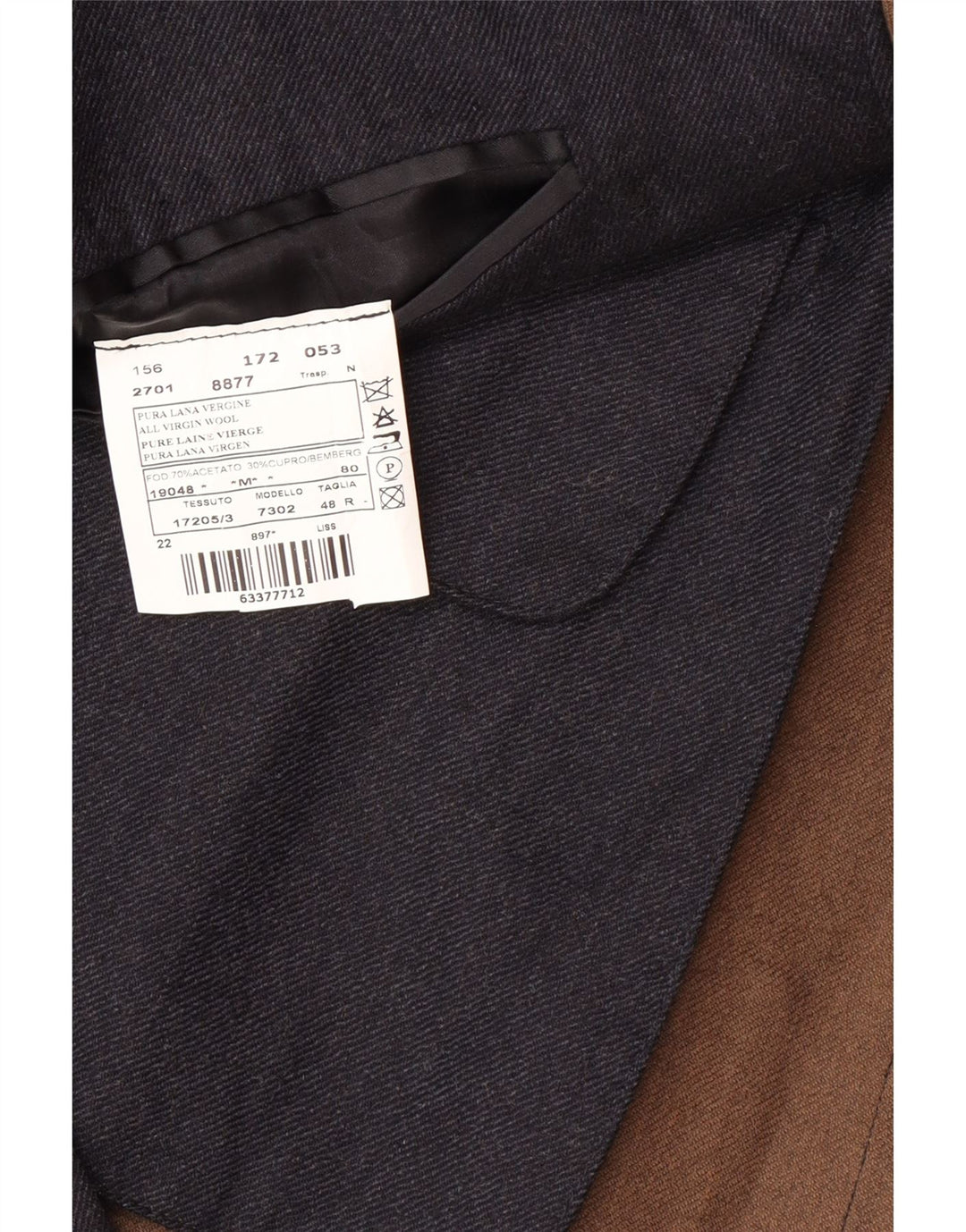 LUIGI BIANCHI Muška dugačka jakna sa jaknom IT 48 srednje tamnoplava klasična