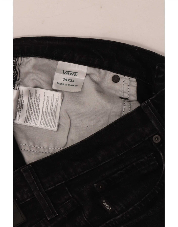 Vans muške uske traperice W34 L29 crni pamuk