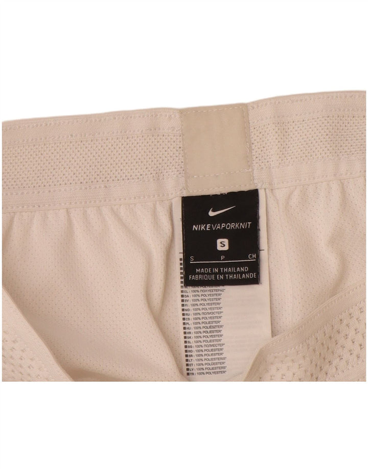 NIKE Womens Sport Shorts UK 8 Small White Polyester