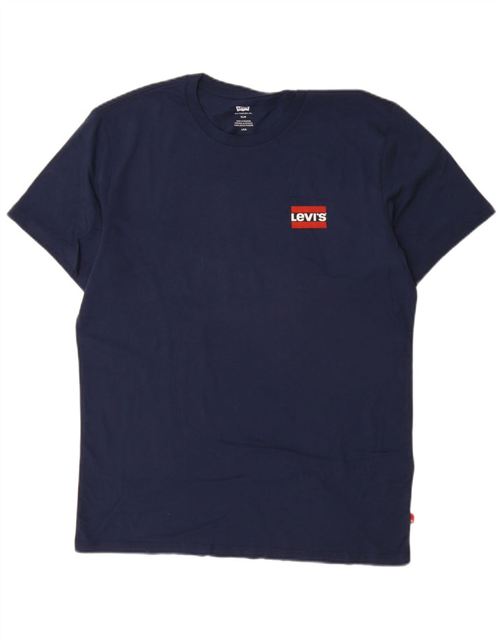 Levi's muška tanka majica kratkih rukava, veliki tamnoplavi pamuk