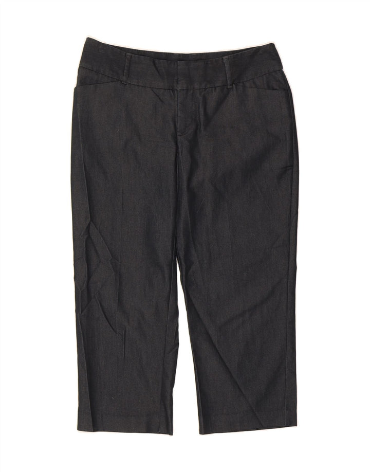 MOSSIMO Womens Straight Capri Trousers US 6 Medium W30 L21 Grey Cotton Vintage Mossimo and Second-Hand Mossimo from Messina Hembry 