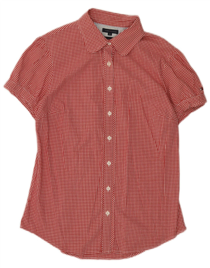 Tommy Hilfiger ženska košulja kratkih rukava US 8 srednje crvene boje gingham