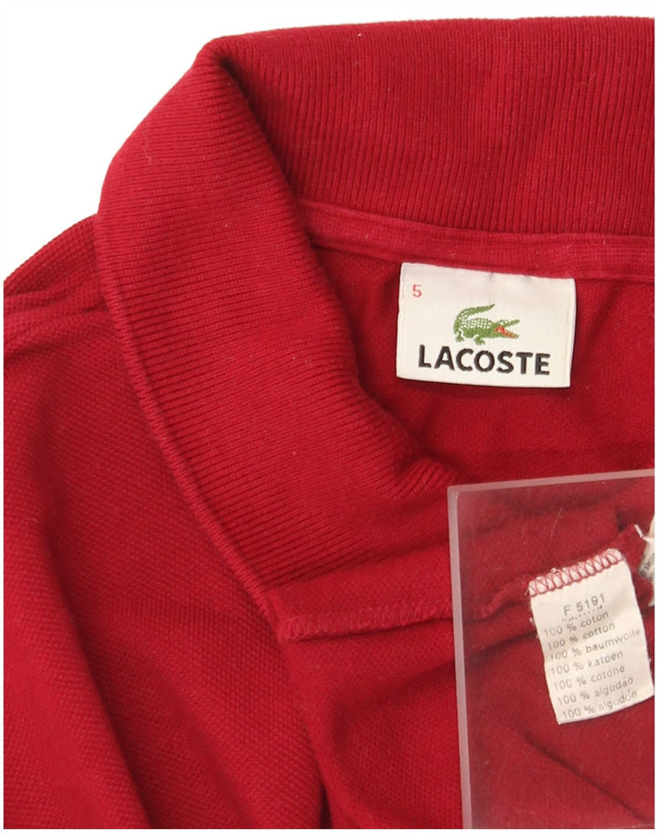 Lacoste muška polo majica veličine 5, veliki crveni pamuk