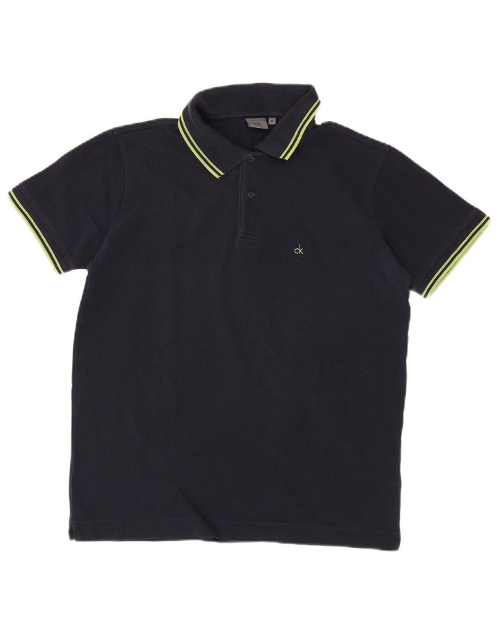 CALVIN KLEIN Muška polo majica Srednje tamnoplavi pamuk