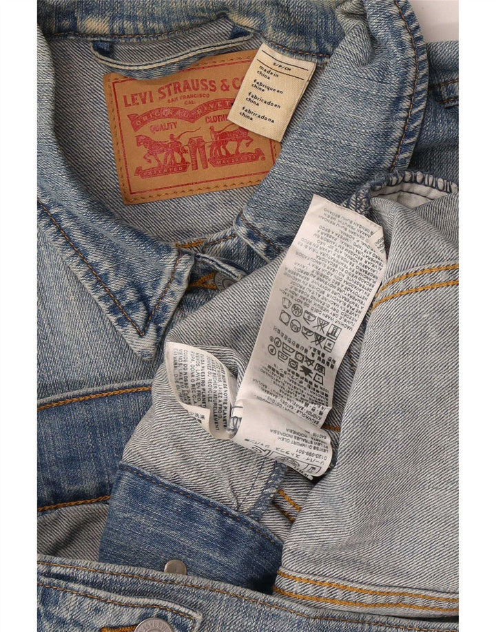 Levi's ženska traper jakna s grafičkim motivima UK 8, mali plavi pamuk