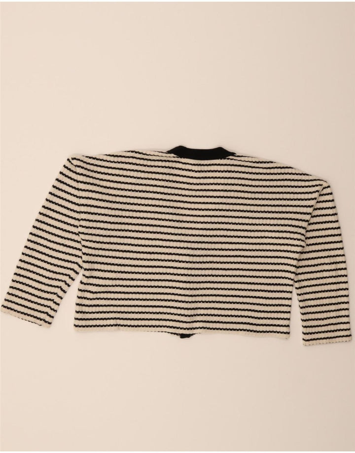 MASSIMO DUTTI Womens Oversized Cardigan Sweater UK 10 Small Off White Vintage Massimo Dutti and Second-Hand Massimo Dutti from Messina Hembry 