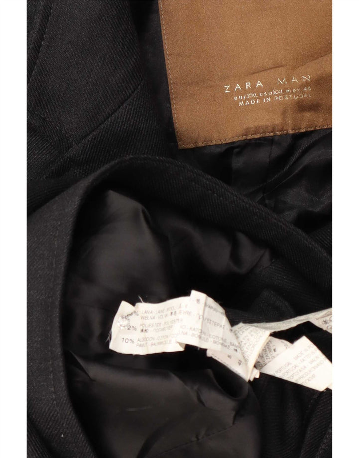 Zara muški kaput UK 44 2XL tamnoplava vuna