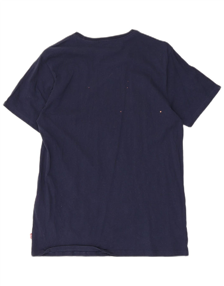 Levi's muška majica kratkih rukava s grafičkim motivima, srednje tamnoplavi pamuk