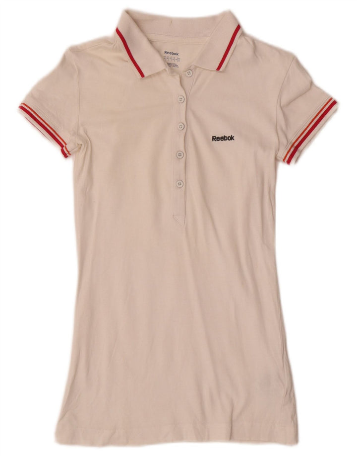 REEBOK ženska polo majica UK 4 XS bijeli pamuk