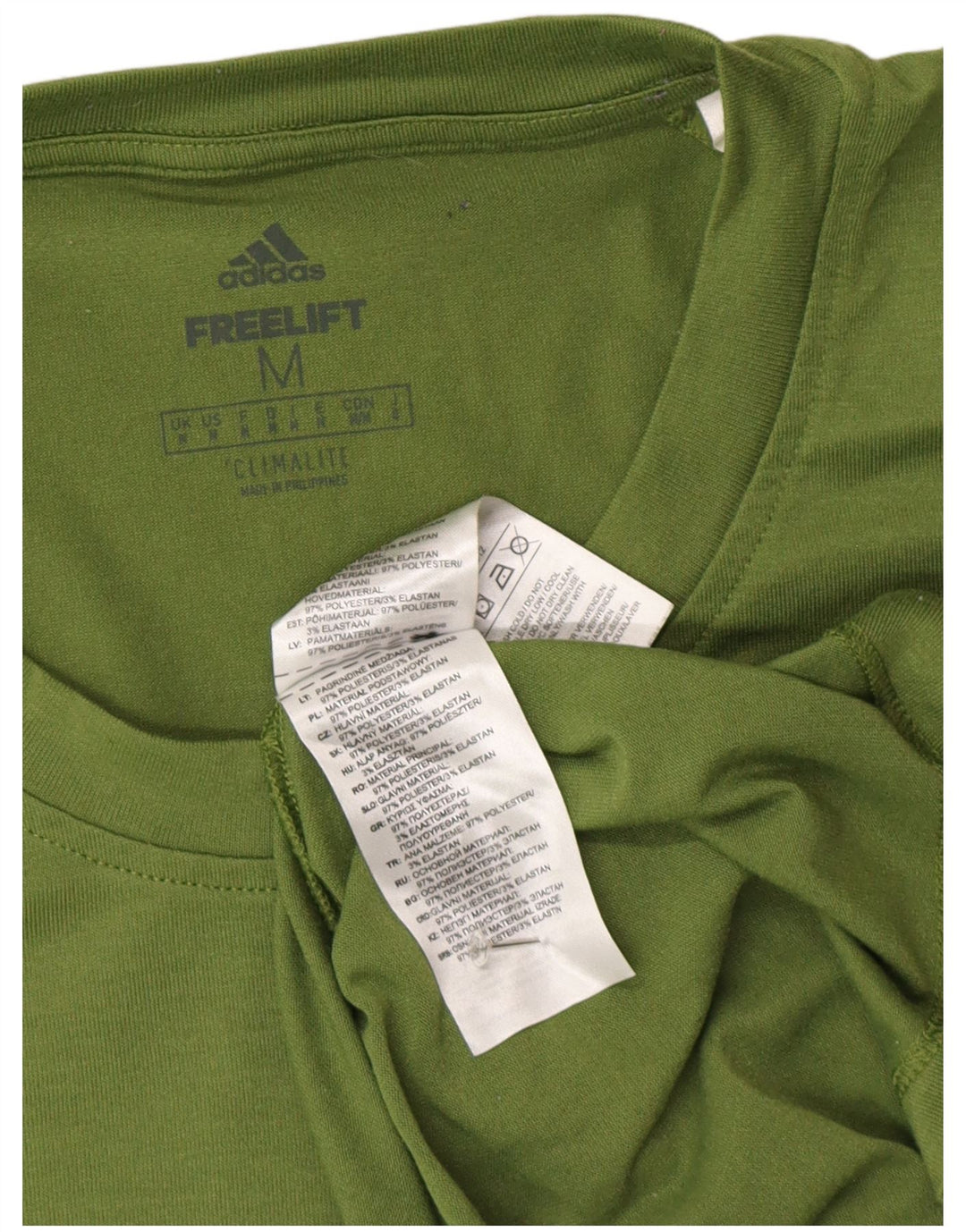 Adidas muška majica Climalite, srednji zeleni poliester